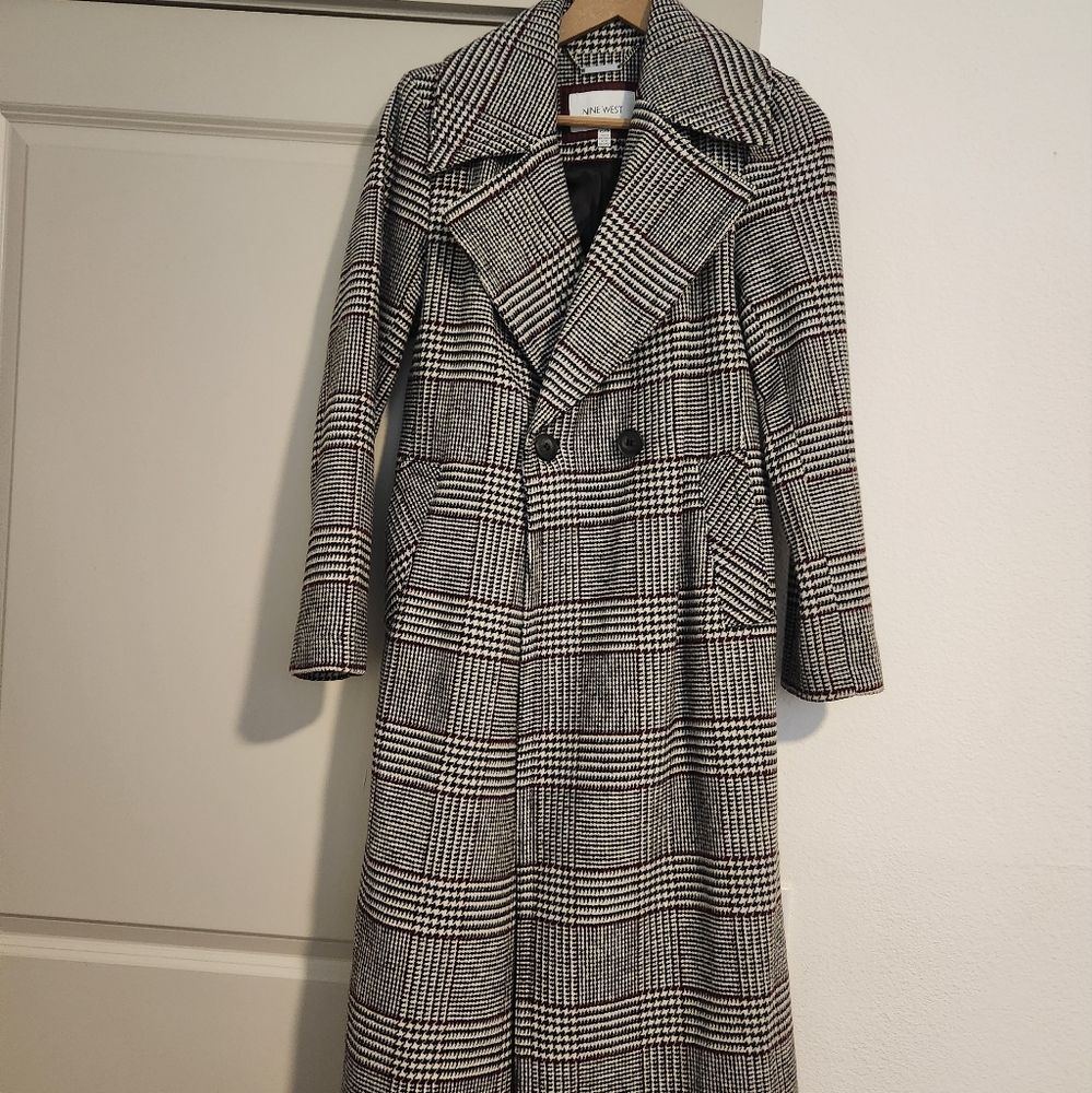 Nine West double breasted wool coat